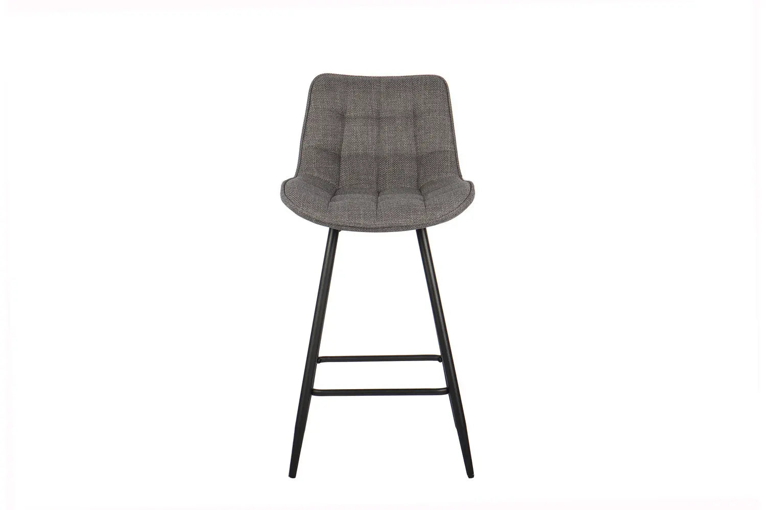 Lot de Chaises de Bar ARIANE en Tissu Gris Clair - 46 x 55 cm ROUSSEAU