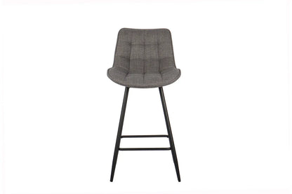 Lot de Chaises de Bar ARIANE en Tissu Gris Clair - 46 x 55 cm ROUSSEAU