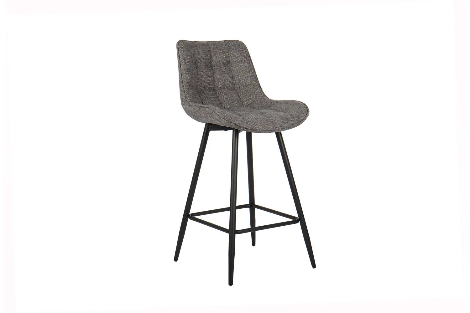 Lot de Chaises de Bar ARIANE en Tissu Gris Clair - 46 x 55 cm ROUSSEAU