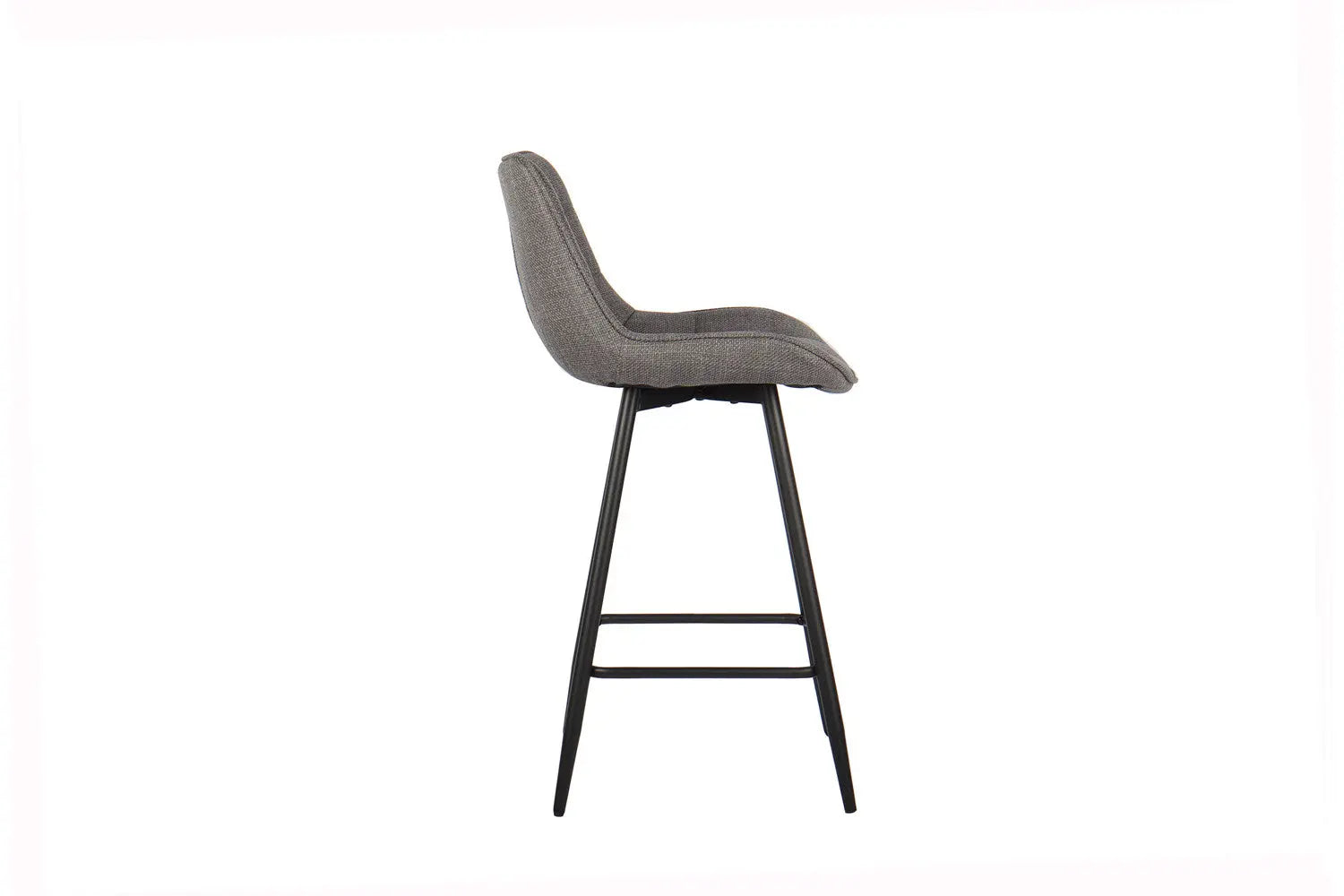 Lot de Chaises de Bar ARIANE en Tissu Gris Clair - 46 x 55 cm ROUSSEAU