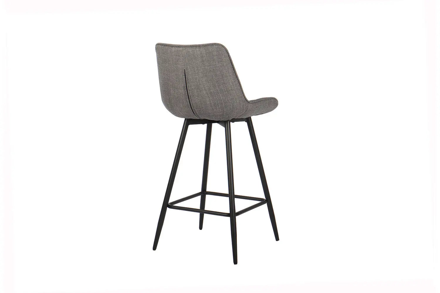 Lot de Chaises de Bar ARIANE en Tissu Gris Clair - 46 x 55 cm ROUSSEAU