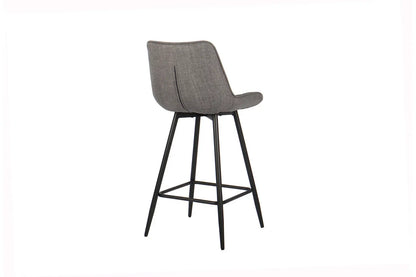 Lot de Chaises de Bar ARIANE en Tissu Gris Clair - 46 x 55 cm ROUSSEAU