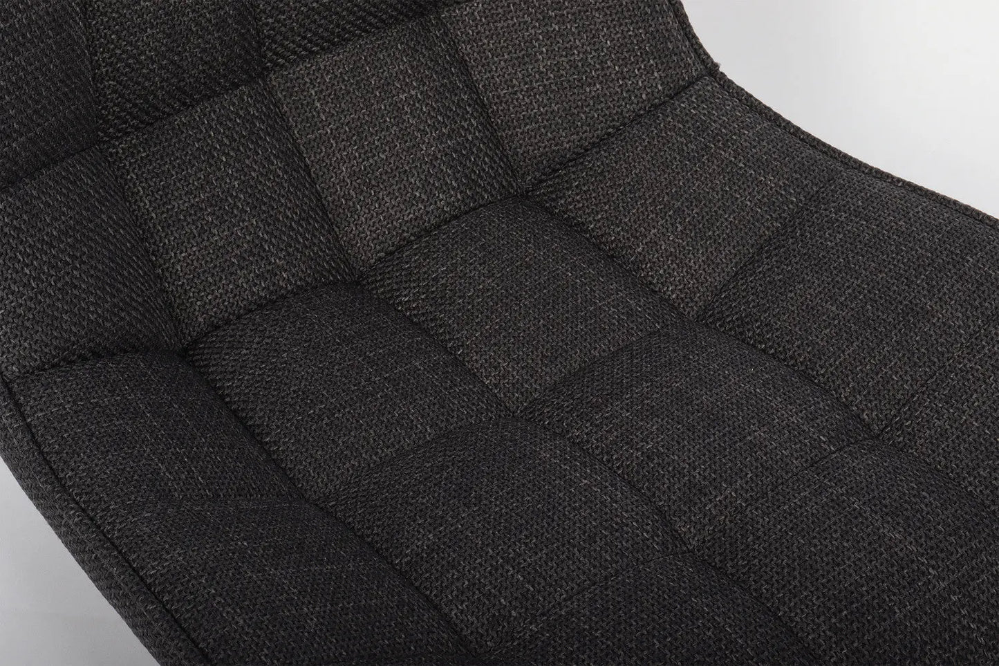 Lot de Chaises de Bar ARIANE en Tissu Gris Foncé - 46 x 55 cm ROUSSEAU