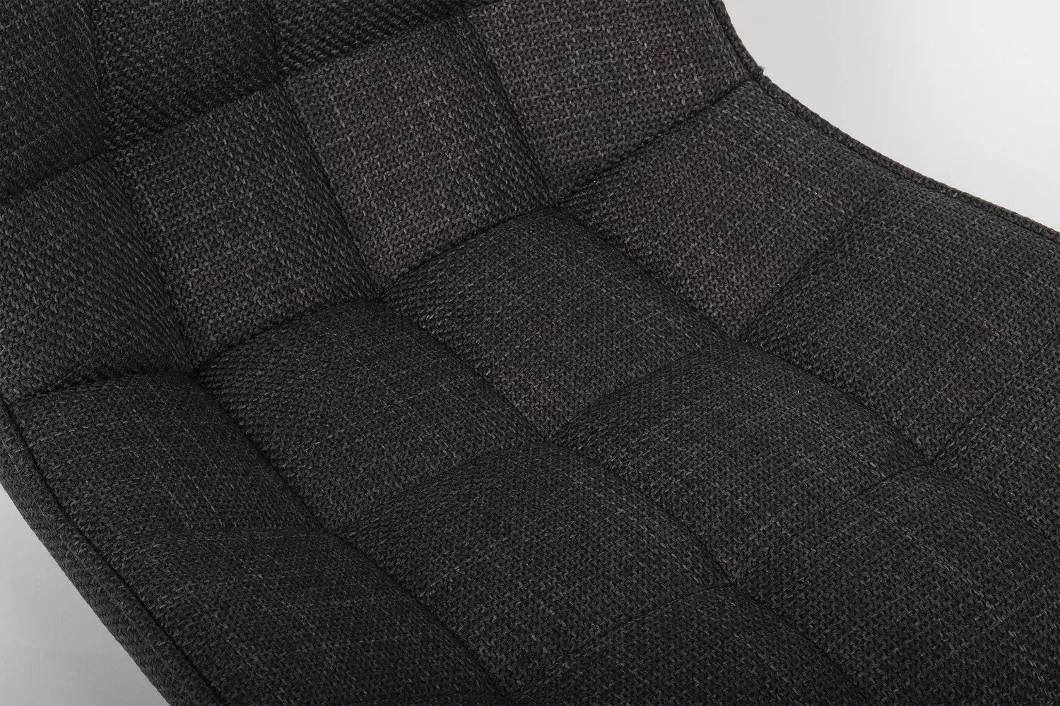 Lot de Chaises de Bar ARIANE en Tissu Gris Foncé - 46 x 55 cm ROUSSEAU
