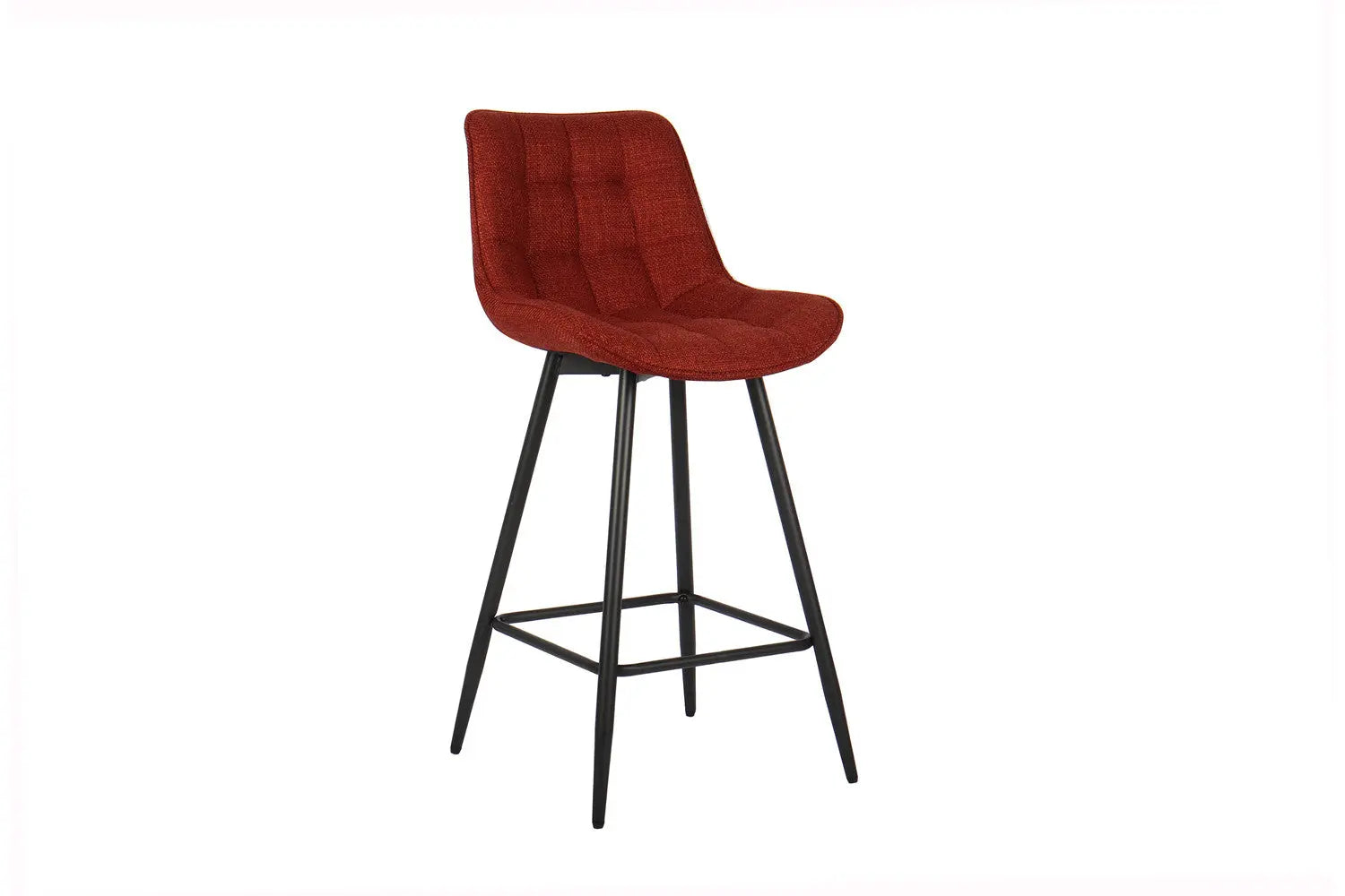 Lot de Chaises de Bar ARIANE en Tissu Rouge - 46 x 55 cm ROUSSEAU