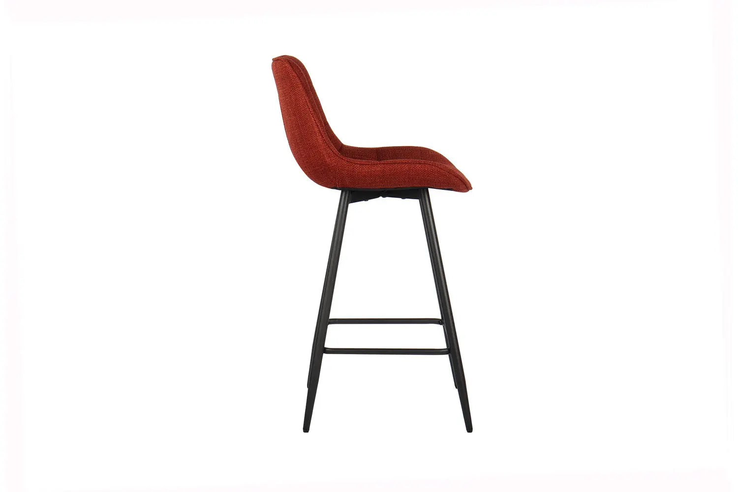 Lot de Chaises de Bar ARIANE en Tissu Rouge - 46 x 55 cm ROUSSEAU