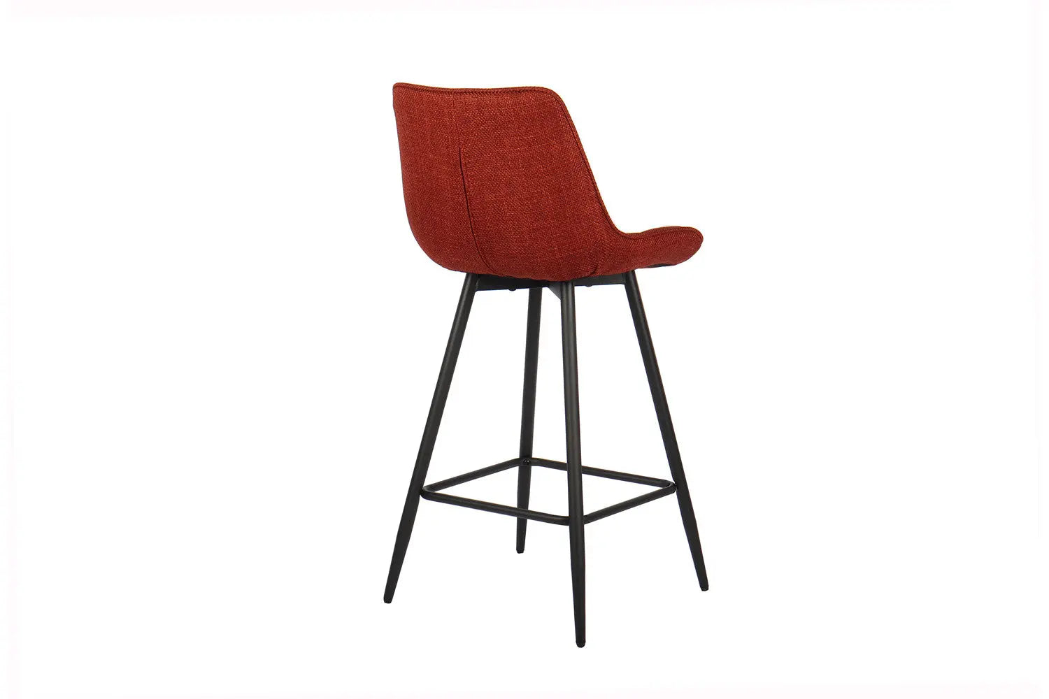 Lot de Chaises de Bar ARIANE en Tissu Rouge - 46 x 55 cm ROUSSEAU