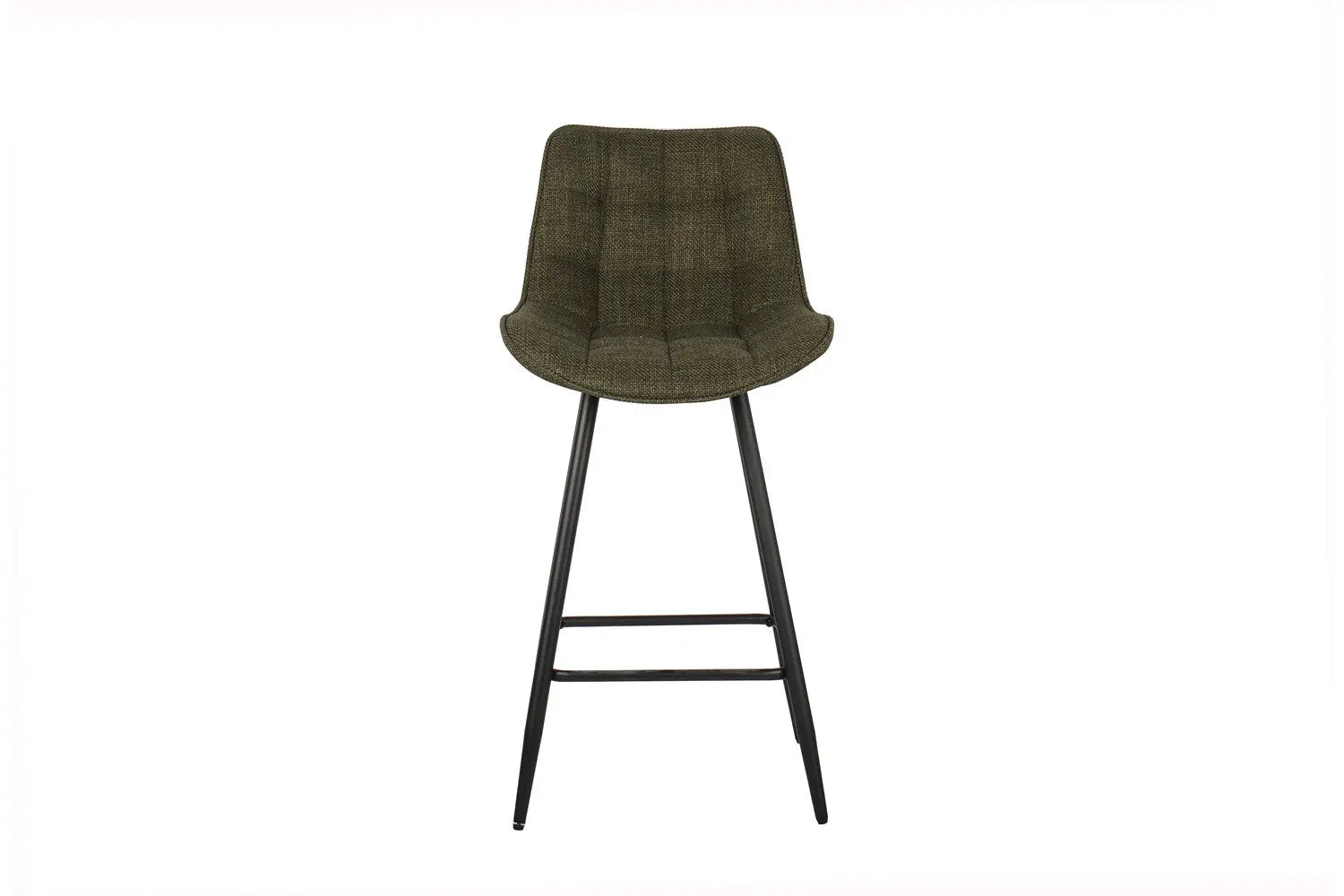 Lot de Chaises de Bar ARIANE en Tissu Vert - 46 x 55 cm ROUSSEAU