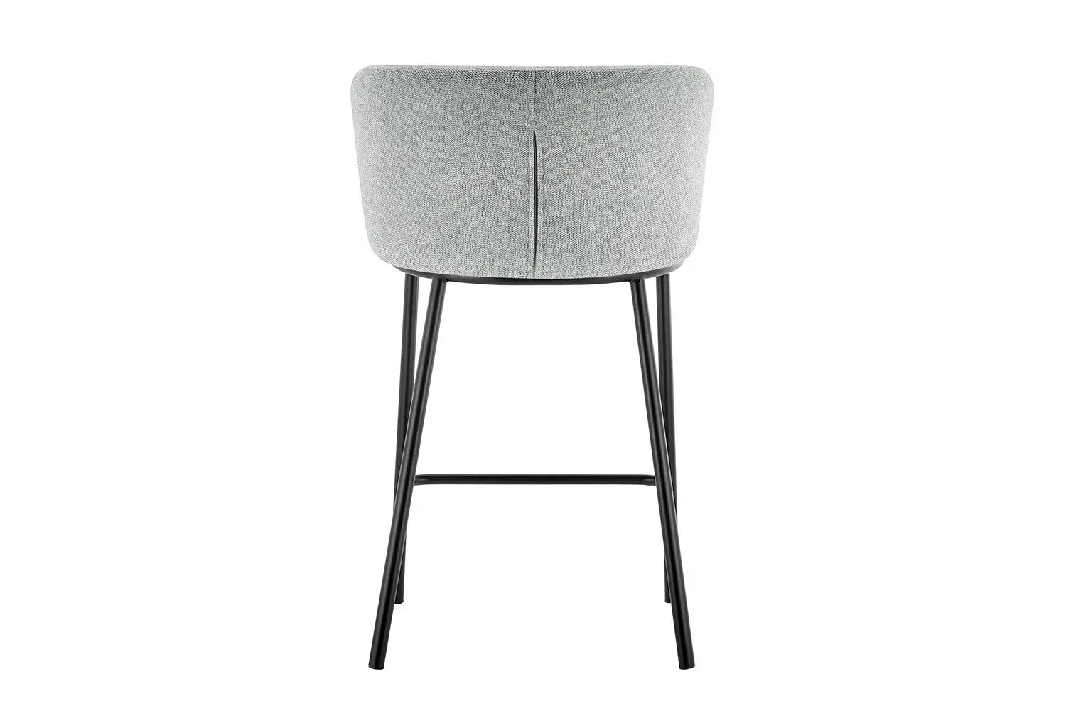 Lot de Chaises de Bar ARTHURO en Tissu Gris Clair - 53 x 50.5 cm ROUSSEAU
