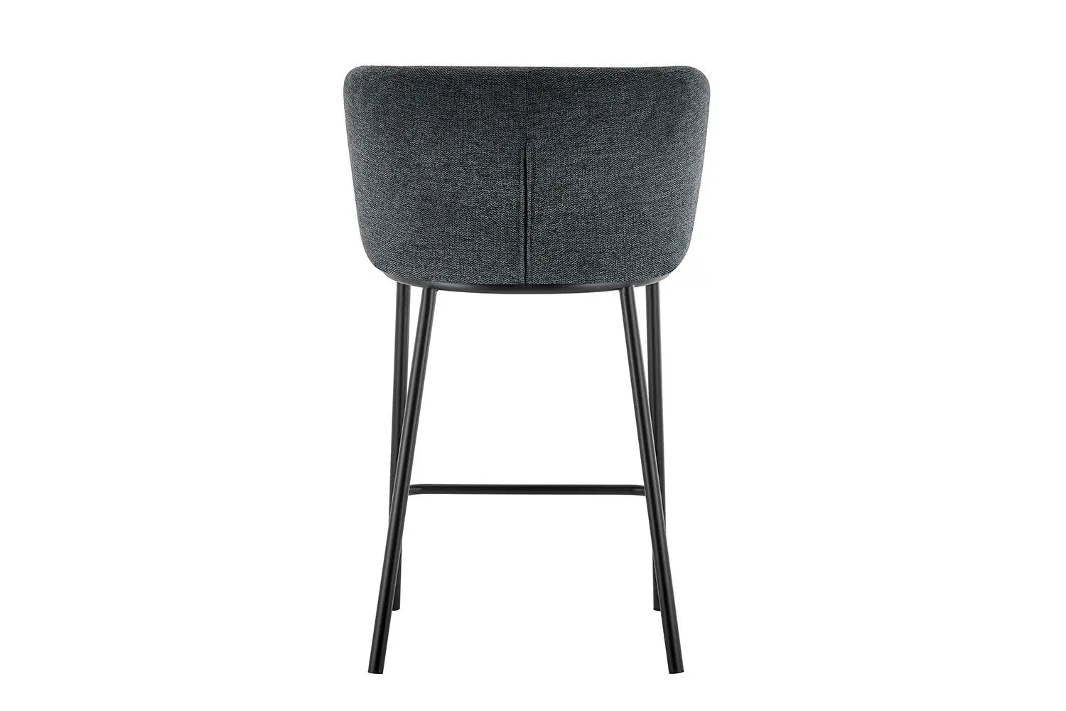 Lot de Chaises de Bar ARTHURO en Tissu Gris Foncé - 53 x 50.5 cm ROUSSEAU