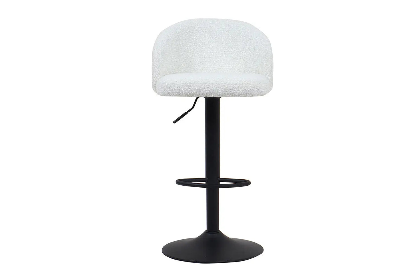 Lot de Chaises de Bar AYDA en Tissu Bouclé Blanc - 49 x 46 cm ROUSSEAU