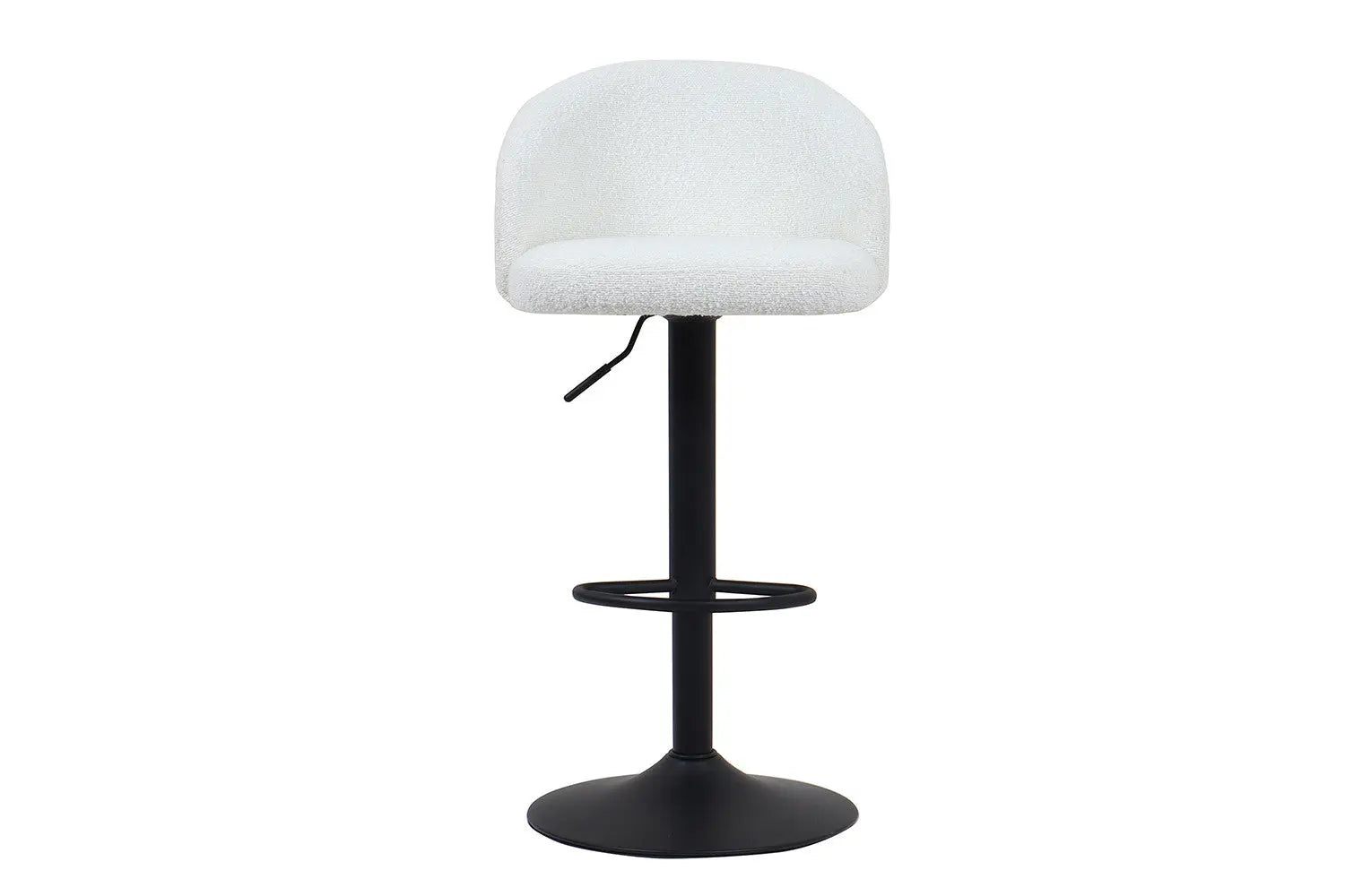 Lot de Chaises de Bar AYDA en Tissu Bouclé Blanc - 49 x 46 cm ROUSSEAU