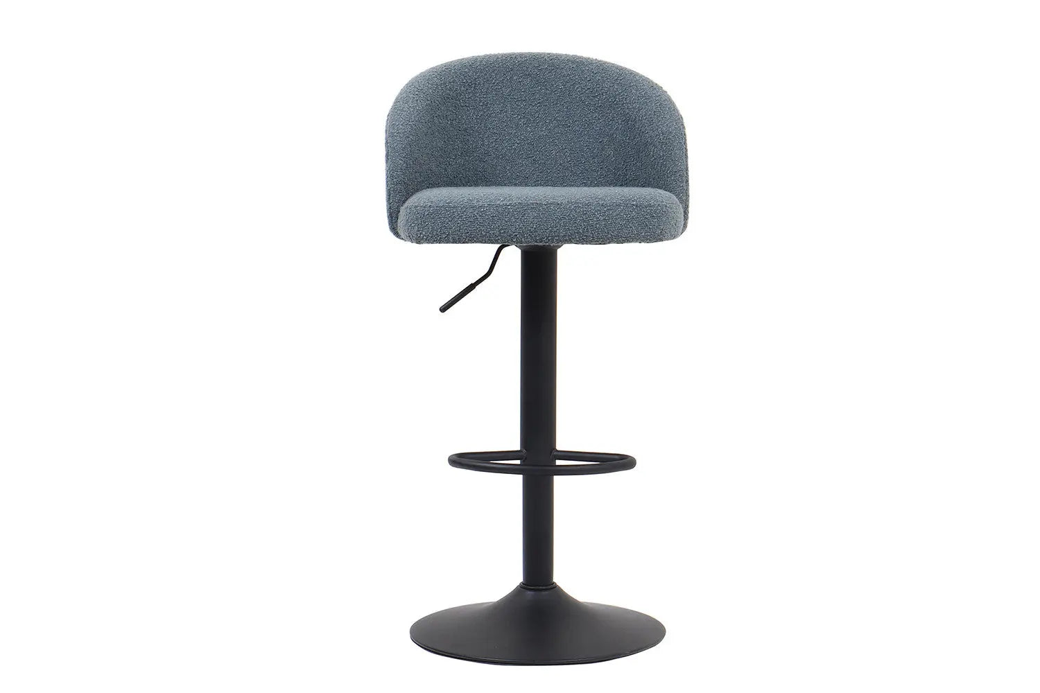 Lot de Chaises de Bar AYDA en Tissu Bouclé Bleu - 49 x 46 cm ROUSSEAU