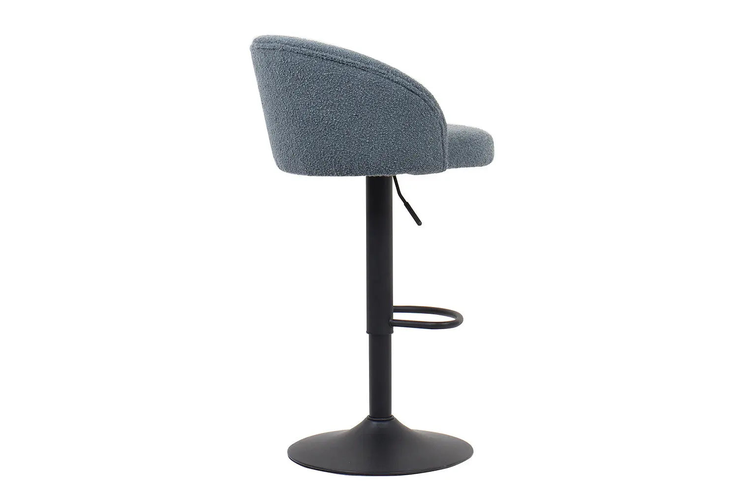 Lot de Chaises de Bar AYDA en Tissu Bouclé Bleu - 49 x 46 cm ROUSSEAU