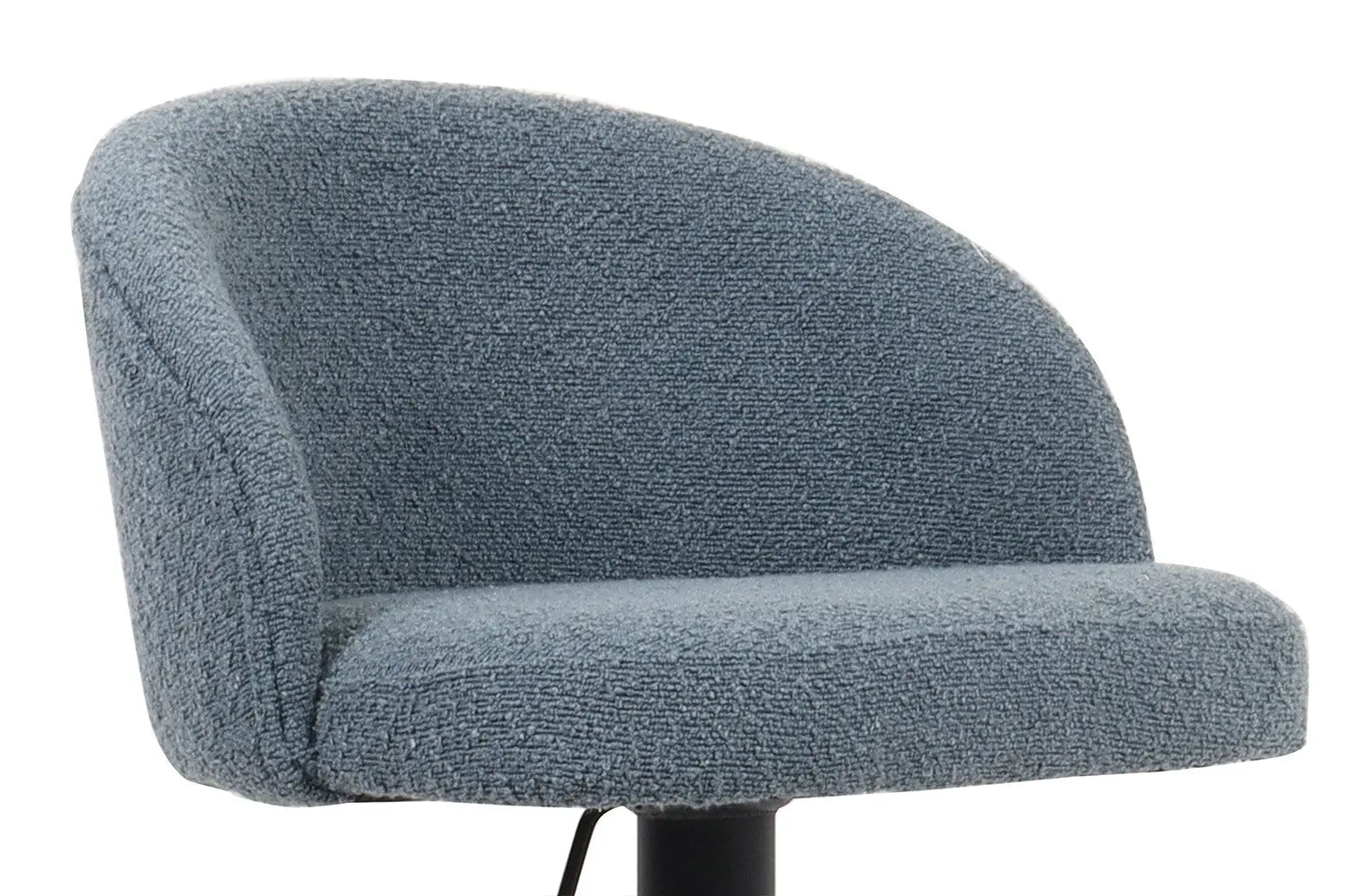Lot de Chaises de Bar AYDA en Tissu Bouclé Bleu - 49 x 46 cm ROUSSEAU