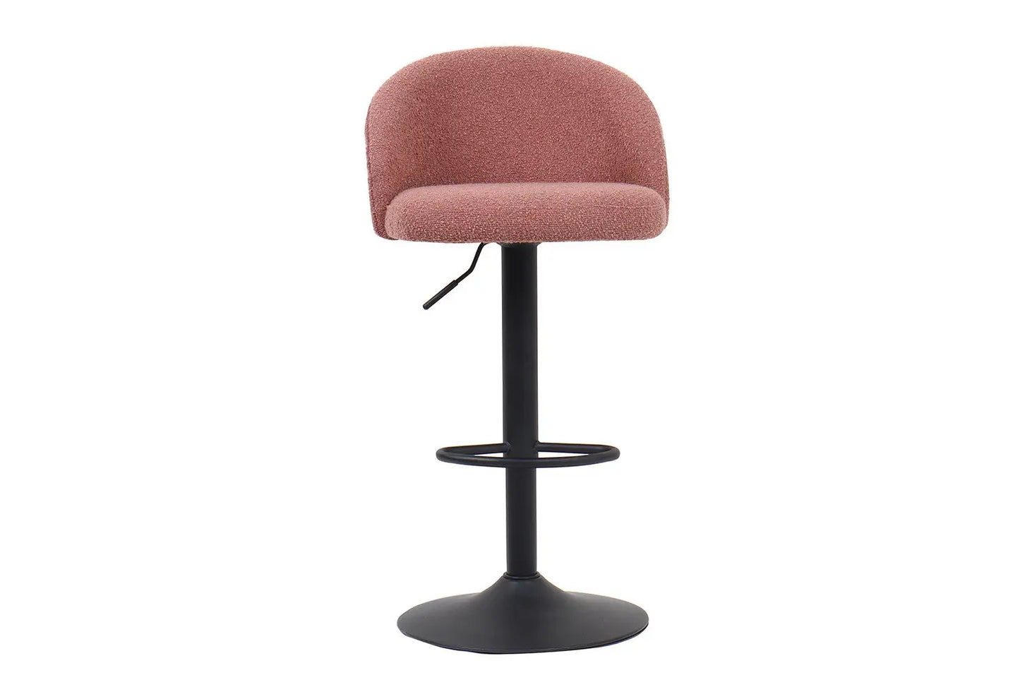 Lot de Chaises de Bar AYDA en Tissu Bouclé Rose - 49 x 46 cm ROUSSEAU