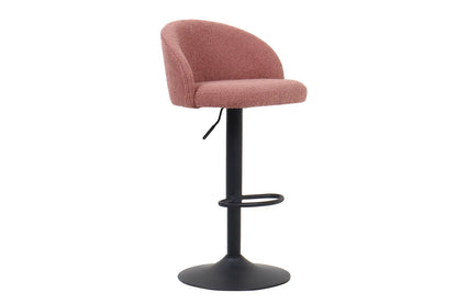 Lot de Chaises de Bar AYDA en Tissu Bouclé Rose - 49 x 46 cm ROUSSEAU