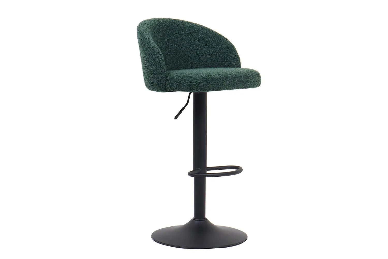 Lot de Chaises de Bar AYDA en Tissu Bouclé Vert - 49 x 46 cm ROUSSEAU
