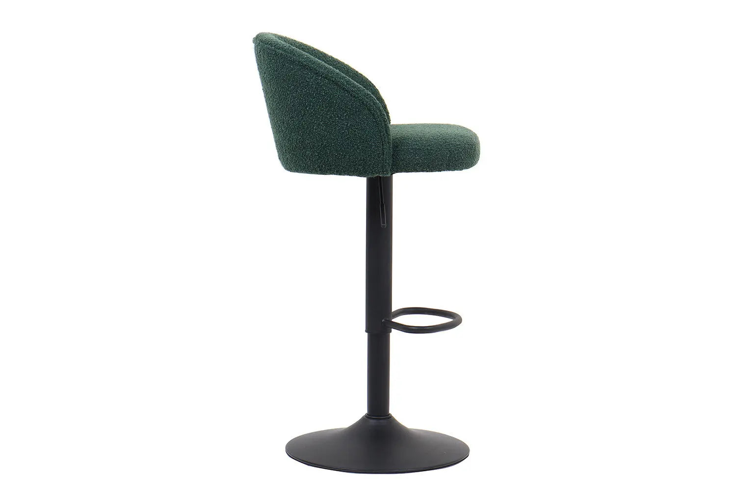 Lot de Chaises de Bar AYDA en Tissu Bouclé Vert - 49 x 46 cm ROUSSEAU