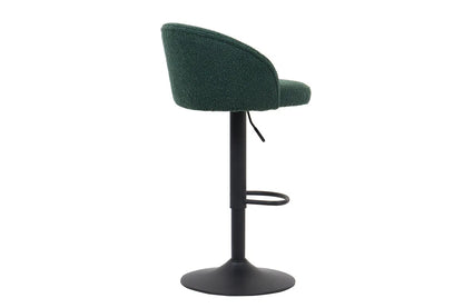 Lot de Chaises de Bar AYDA en Tissu Bouclé Vert - 49 x 46 cm ROUSSEAU