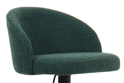 Lot de Chaises de Bar AYDA en Tissu Bouclé Vert - 49 x 46 cm ROUSSEAU