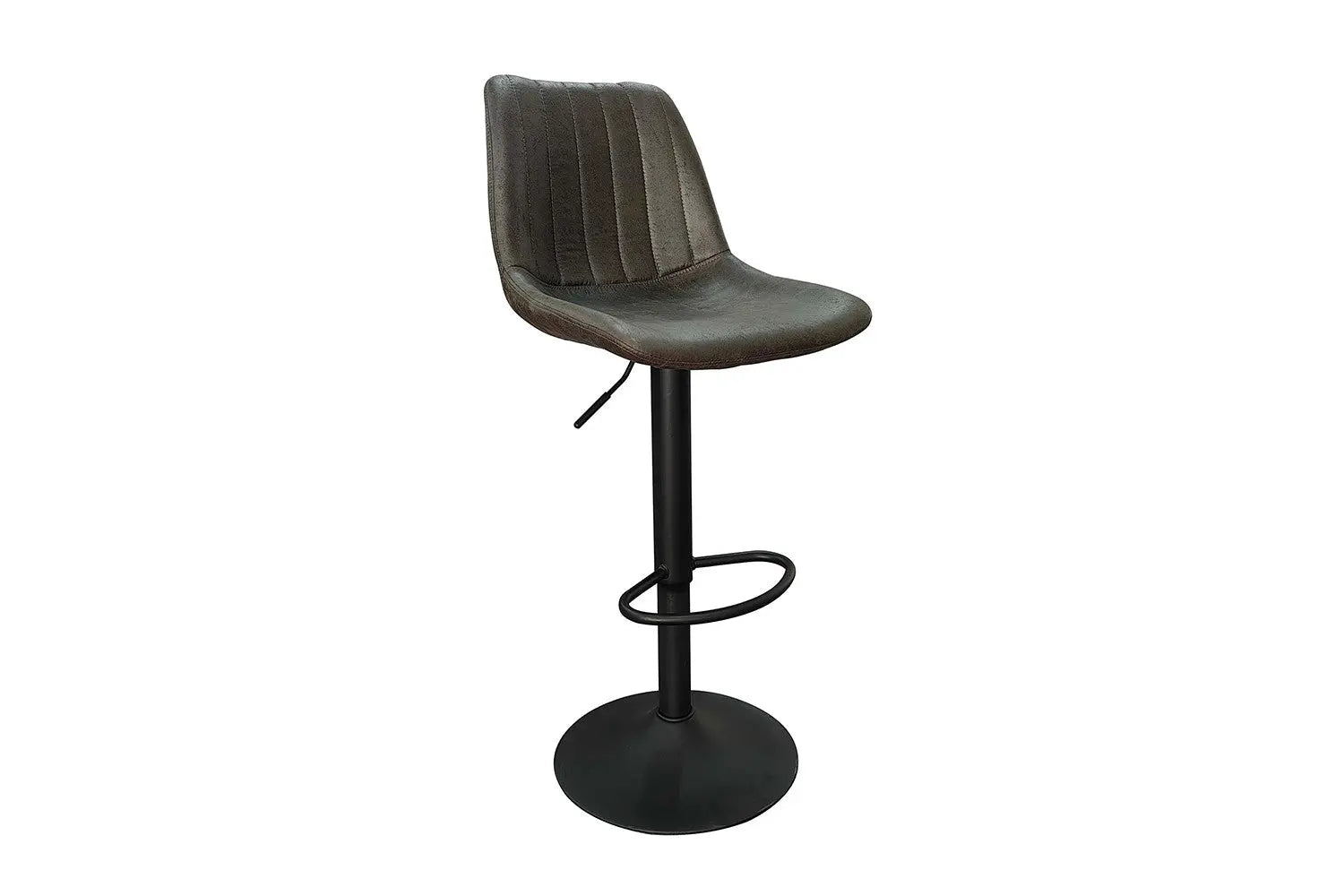 Lot de Chaises de Bar BAYA en PU Brun Foncé - 43 x 50 cm ROUSSEAU