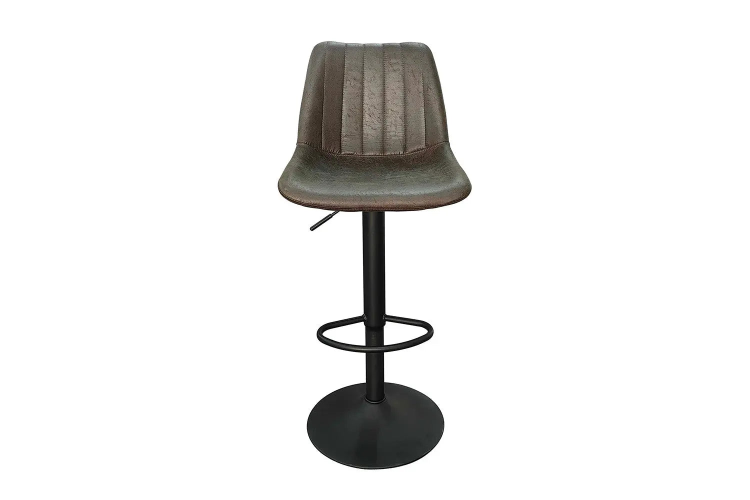Lot de Chaises de Bar BAYA en PU Brun Foncé - 43 x 50 cm ROUSSEAU