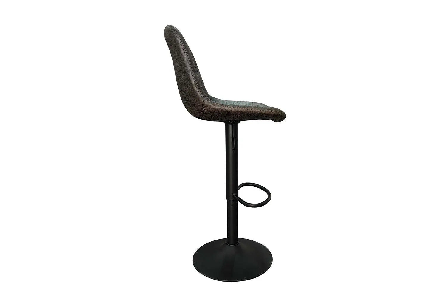 Lot de Chaises de Bar BAYA en PU Brun Foncé - 43 x 50 cm ROUSSEAU