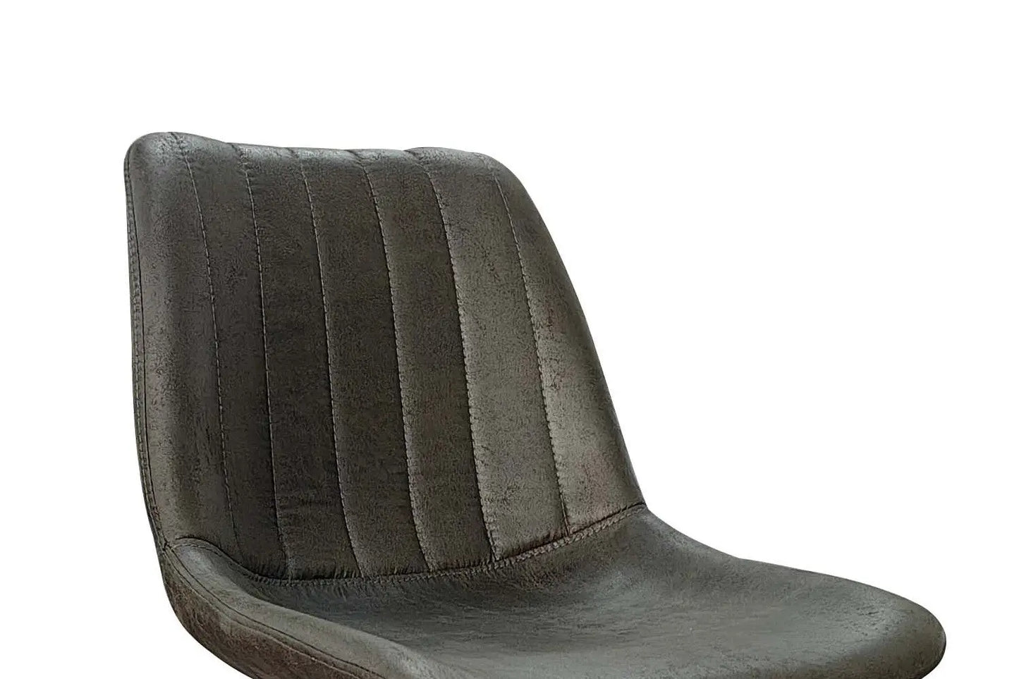 Lot de Chaises de Bar BAYA en PU Brun Foncé - 43 x 50 cm ROUSSEAU