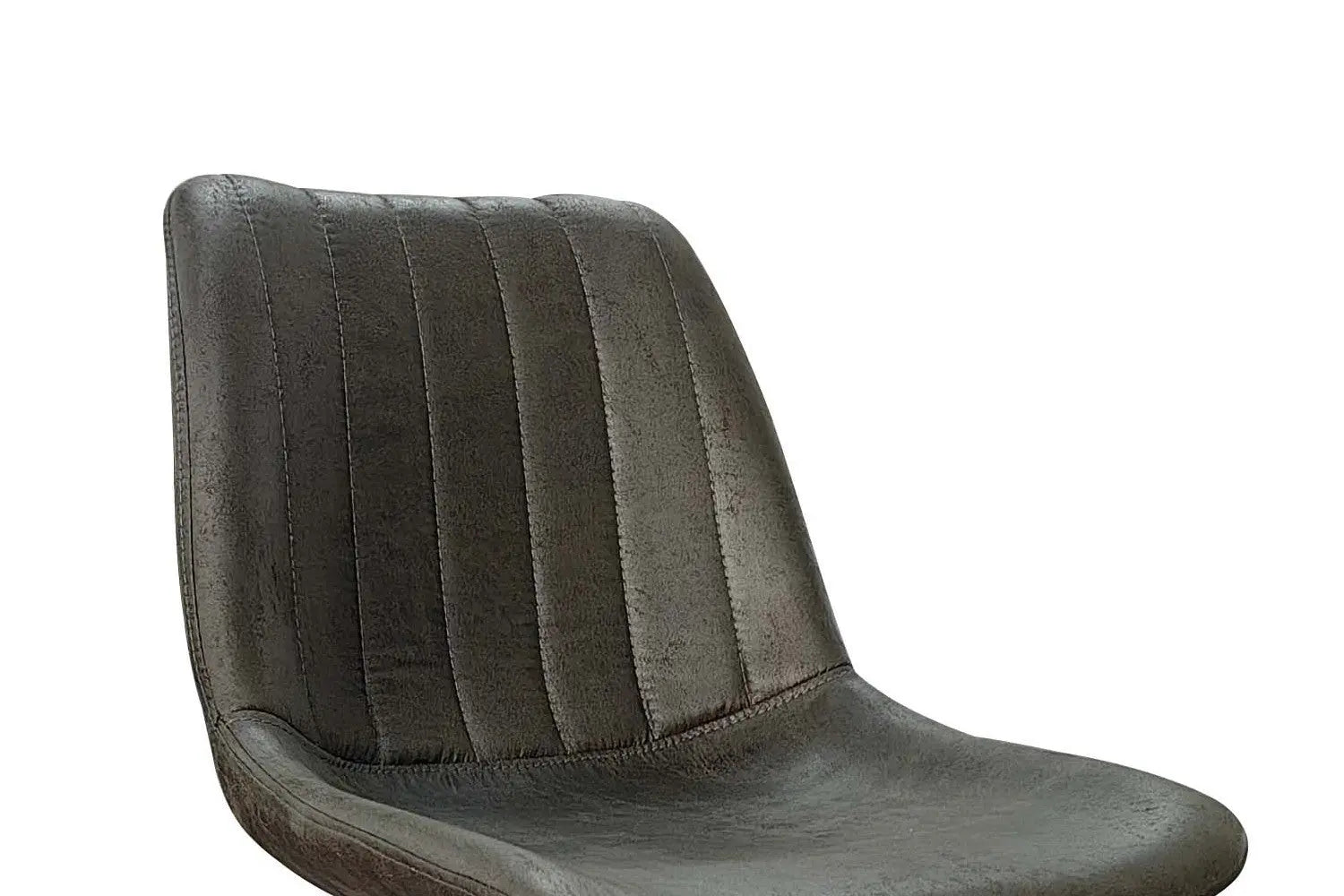 Lot de Chaises de Bar BAYA en PU Brun Foncé - 43 x 50 cm ROUSSEAU