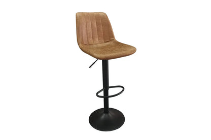 Lot de Chaises de Bar BAYA en PU Cognac - 43 x 50 cm ROUSSEAU