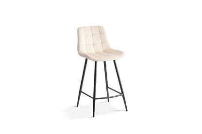 Lot de Chaises de Bar BOYE en Tissu Velours Vert - 42 x 51.5 cm ROUSSEAU