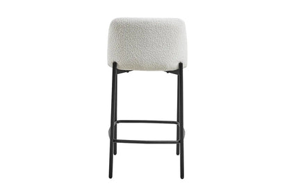 Lot de Chaises de Bar ELLYA Blanc - 37.5 x 46 cm ROUSSEAU
