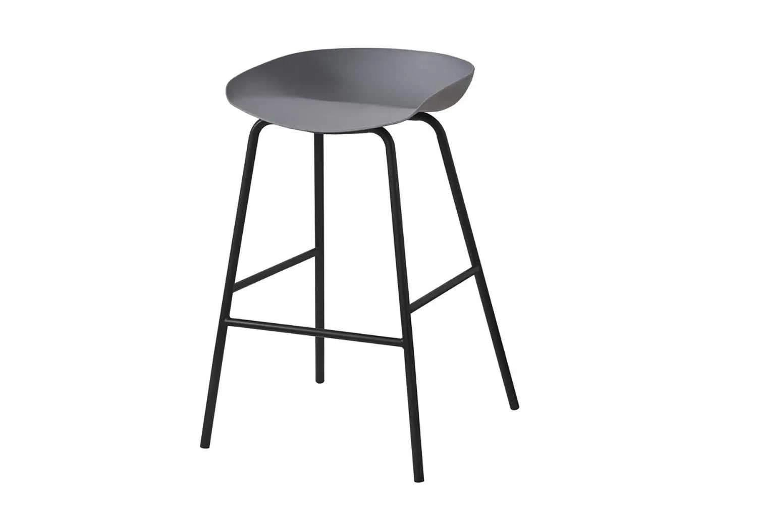 Lot de Chaises de Bar HANNA en PP Gris - 42.5 x 46 cm ROUSSEAU