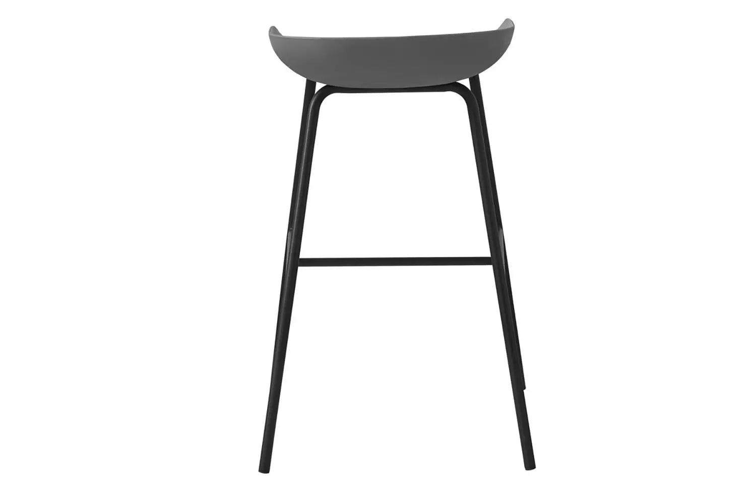 Lot de Chaises de Bar HANNA en PP Gris - 42.5 x 46 cm ROUSSEAU