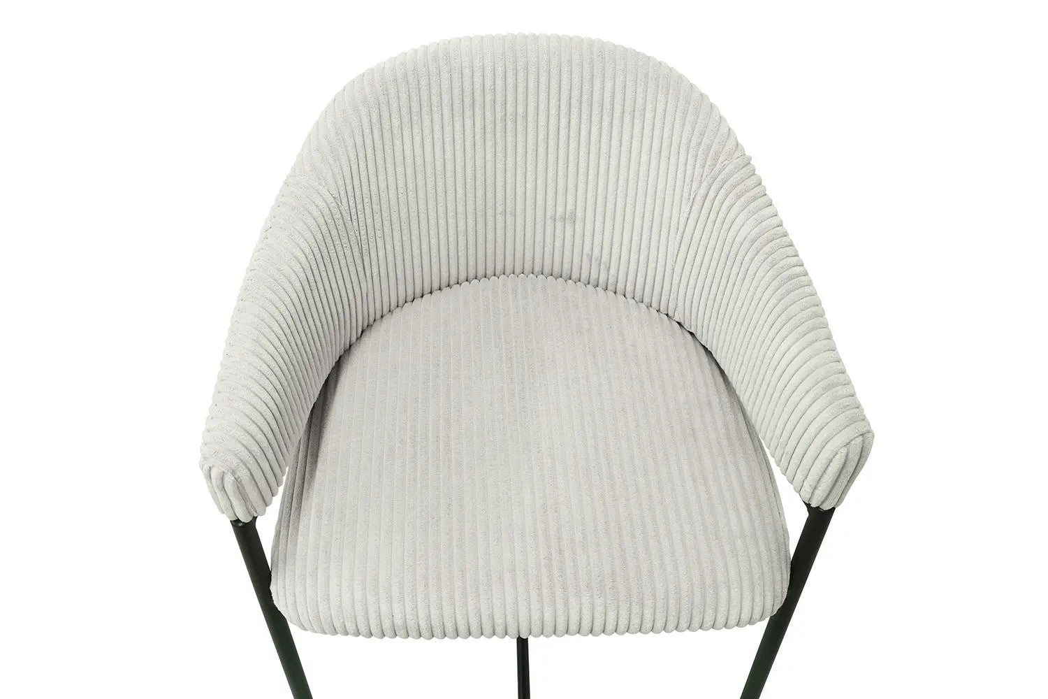 Lot de Chaises de Bar HINAYA en Tissu Gris Clair - 54 x 59 cm ROUSSEAU
