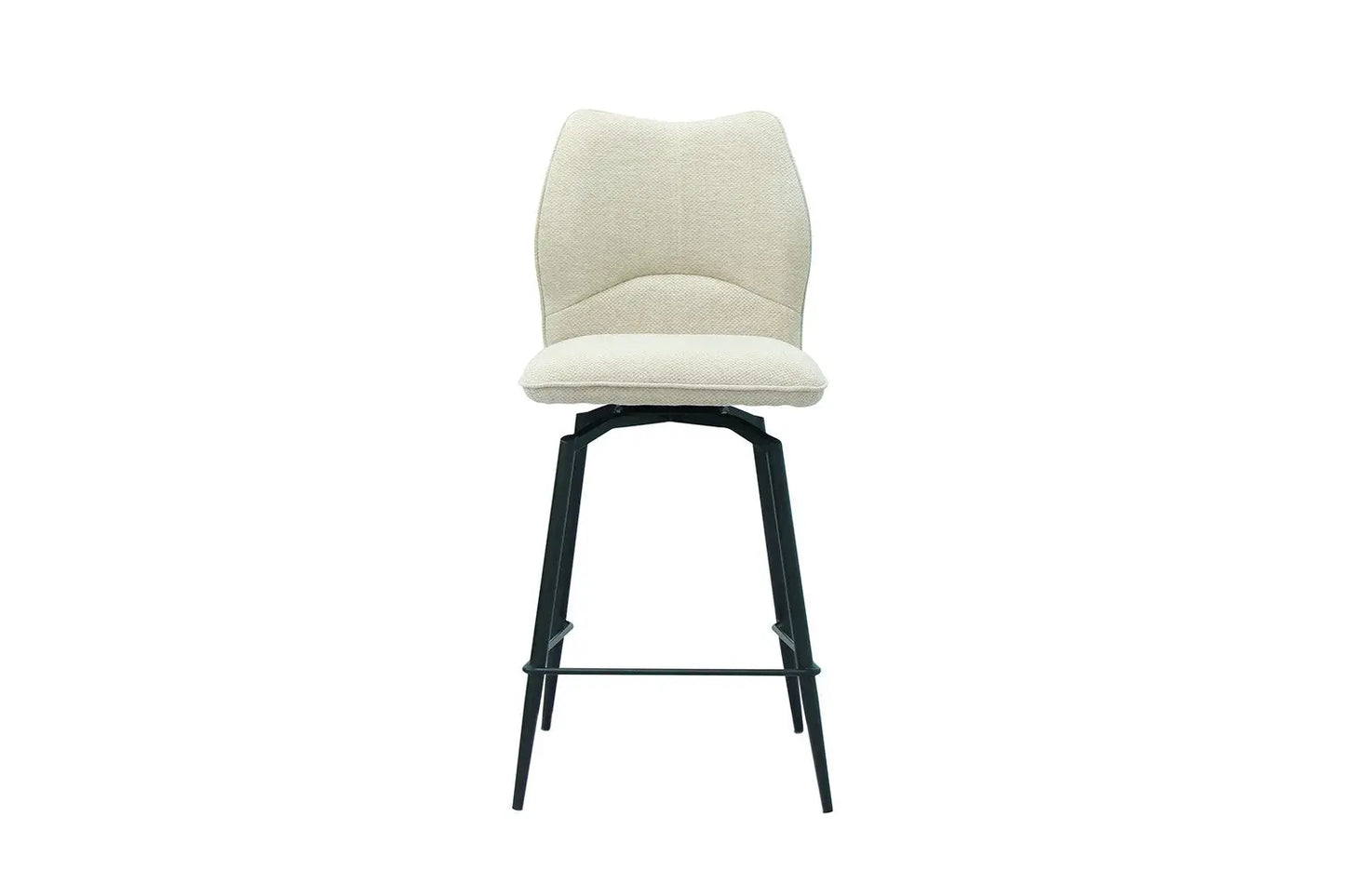 Lot de Chaises de Bar LYARA en Tissu Écru - 48 x 56 cm ROUSSEAU