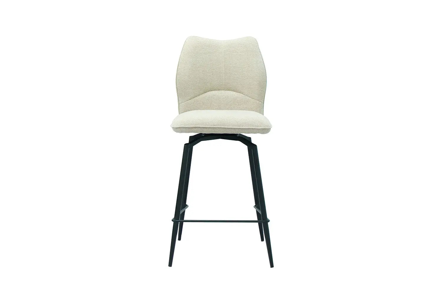 Lot de Chaises de Bar LYARA en Tissu Écru - 48 x 56 cm ROUSSEAU