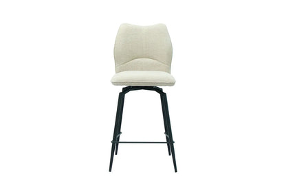 Lot de Chaises de Bar LYARA en Tissu Écru - 48 x 56 cm ROUSSEAU