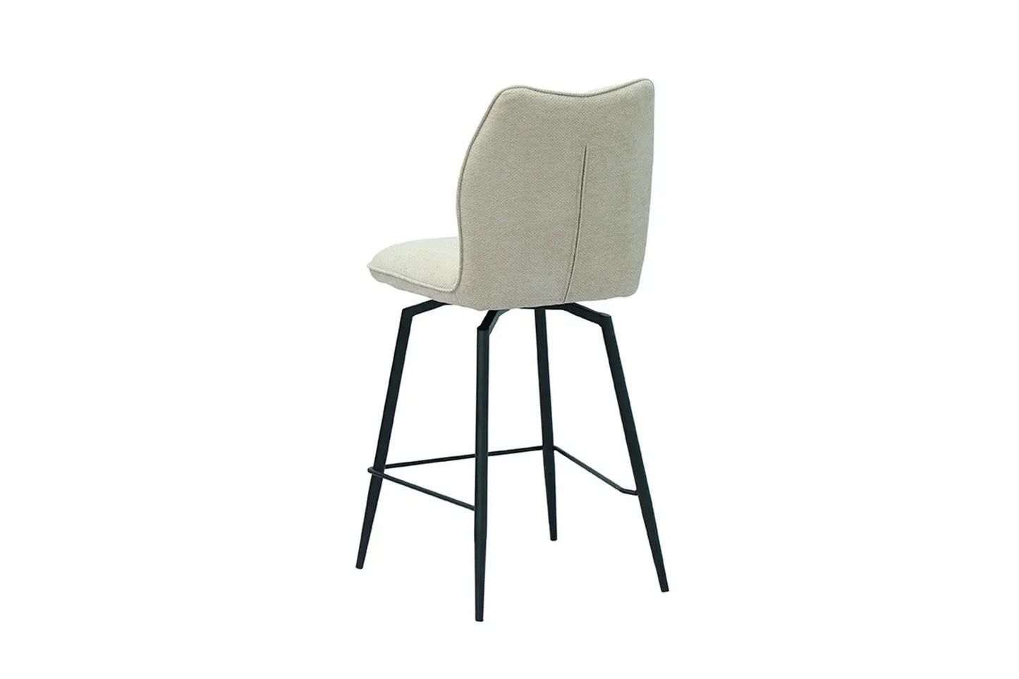 Lot de Chaises de Bar LYARA en Tissu Écru - 48 x 56 cm ROUSSEAU