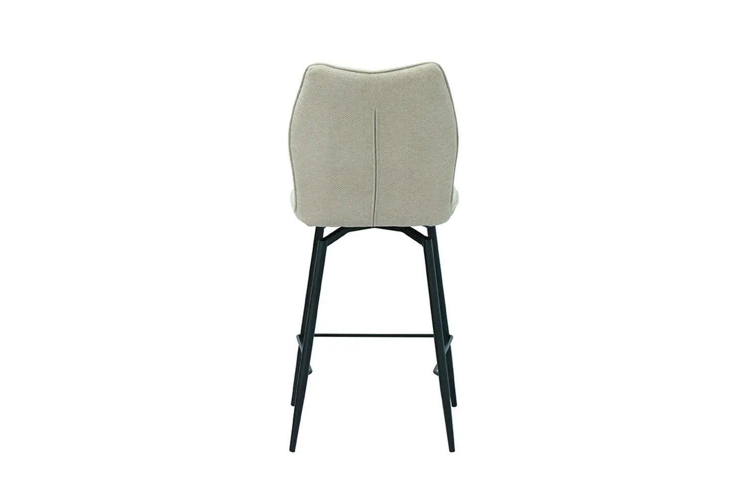 Lot de Chaises de Bar LYARA en Tissu Écru - 48 x 56 cm ROUSSEAU