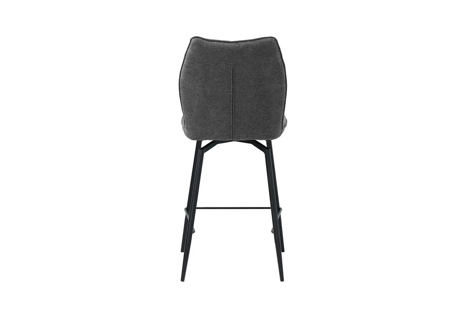 Lot de Chaises de Bar LYARA en Tissu Gris Foncé - 48 x 56 cm ROUSSEAU