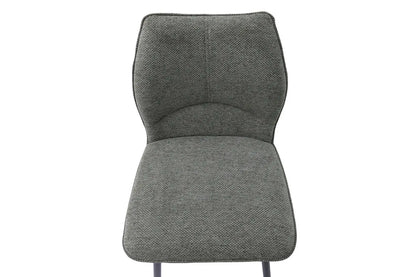 Lot de Chaises de Bar LYARA en Tissu Gris Foncé - 48 x 56 cm ROUSSEAU