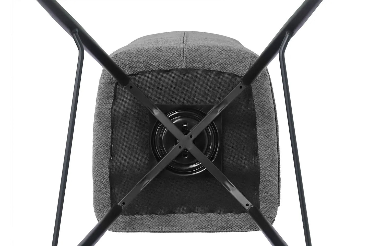 Lot de Chaises de Bar LYARA en Tissu Gris Foncé - 48 x 56 cm ROUSSEAU