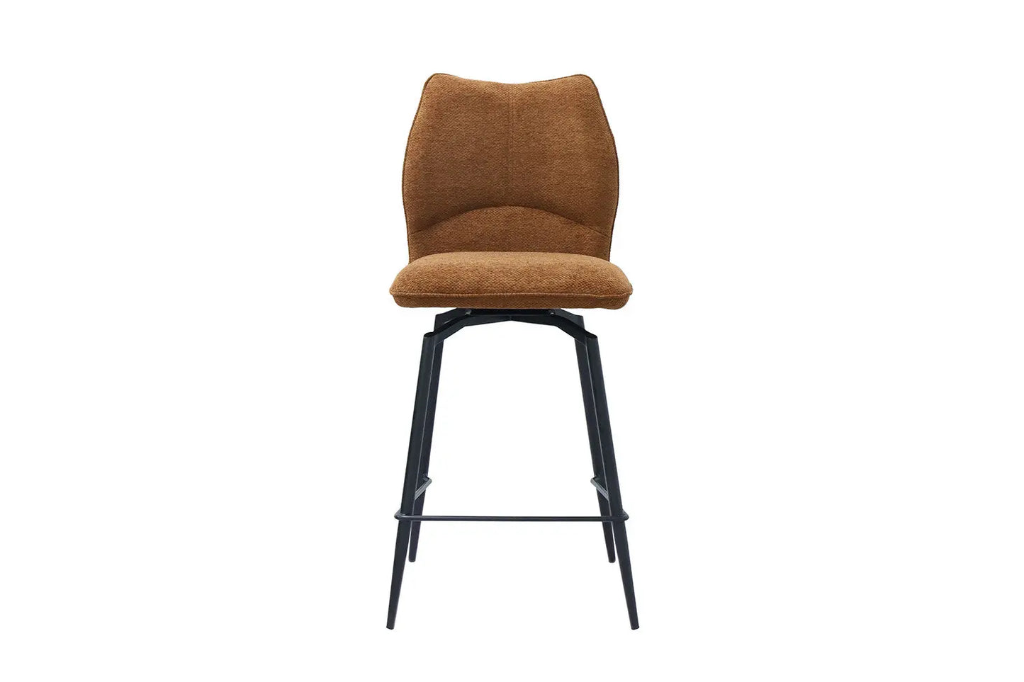 Lot de Chaises de Bar LYARA en Tissu Rouille - 48 x 56 cm ROUSSEAU