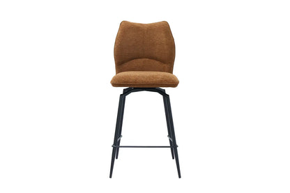 Lot de Chaises de Bar LYARA en Tissu Rouille - 48 x 56 cm ROUSSEAU