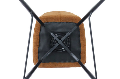 Lot de Chaises de Bar LYARA en Tissu Rouille - 48 x 56 cm ROUSSEAU