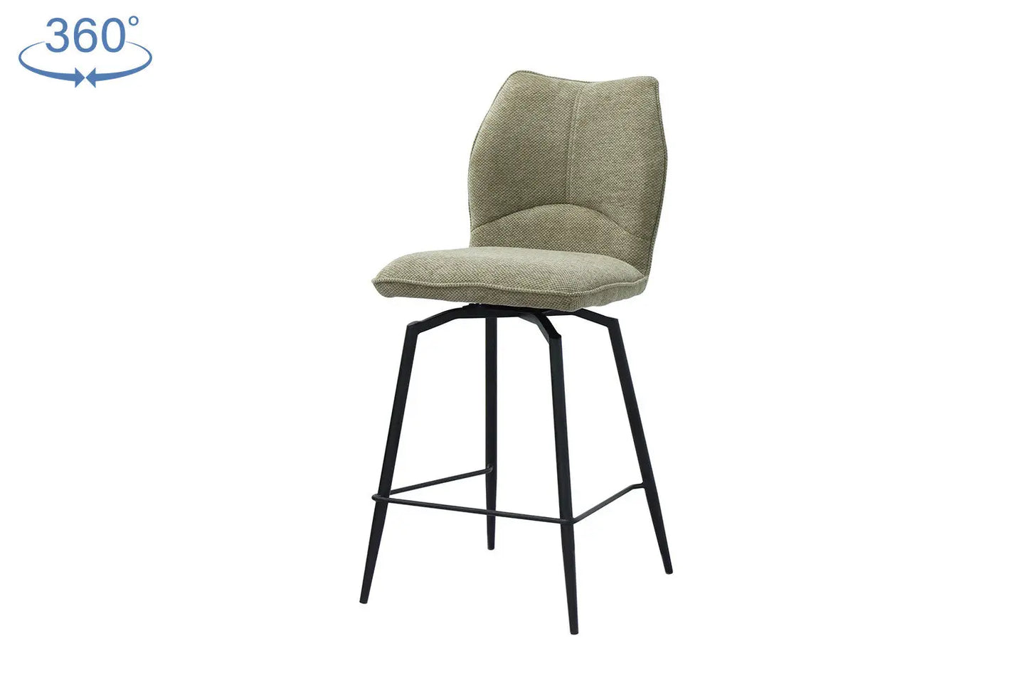 Lot de Chaises de Bar LYARA en Tissu Sable - 48 x 56 cm ROUSSEAU