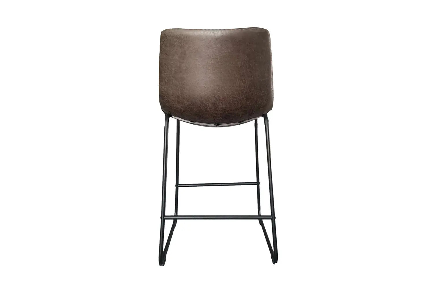 Lot de Chaises de Bar MANCYA en PU Brun Foncé - 48 x 56 cm ROUSSEAU