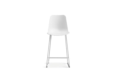 Lot de Chaises de Bar MARYA en PP Blanc - 51 x 44 cm ROUSSEAU